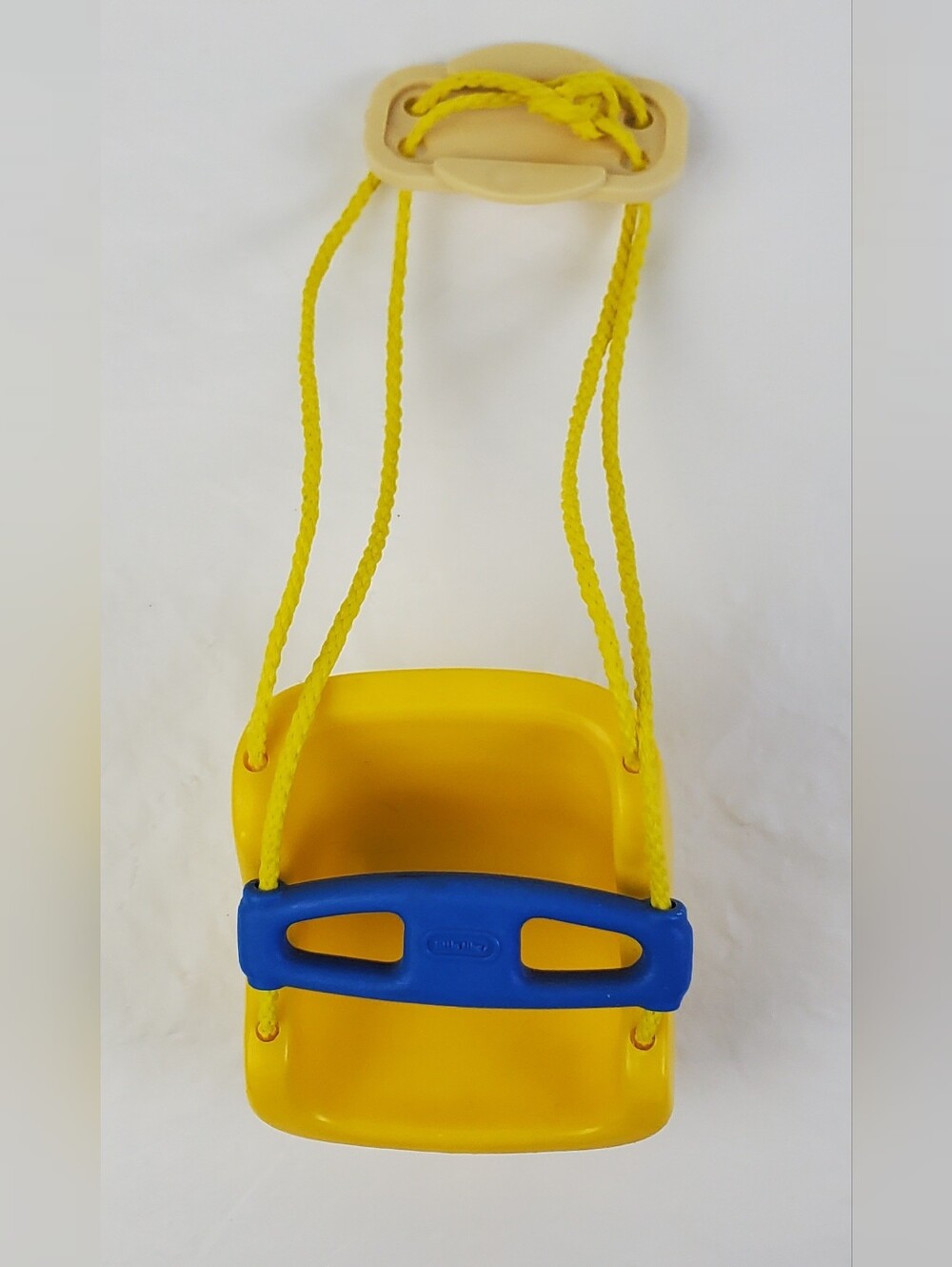 Little Tikes Vintage 1989 Dollhouse Baby Toddler Yellow Porch Swing Chair - GUC